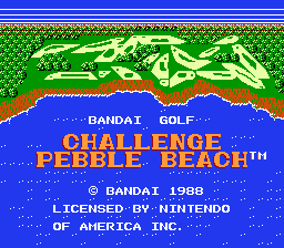 Bandai Golf - Challenge Pebble Beach (USA)
